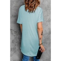 Azura Exchange Side Pockets Short Sleeve Tunic Top - XL