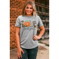 Azura Exchange Pumpkin Leopard T-Shirt - Love Fall Yall - 2XL