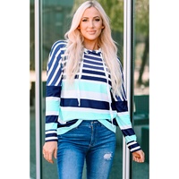 Azura Exchange Striped Drawstring Hoodie - 2XL