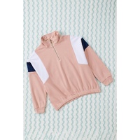 Azura Exchange Patch Bicep Quarter Zip Sweatshirt - 2XL