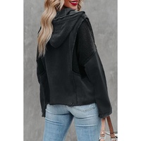 Azura Exchange Waffle Knit Long Sleeve Hoodie with Drawstring - 2XL