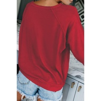 Azura Exchange French Terry Cotton Blend Sweatshirt - S