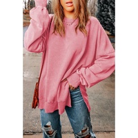 Azura Exchange Oversized Ribbed Trim Sweatshirt - M