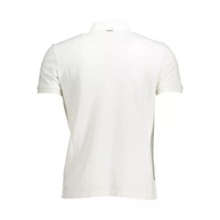 Napapijri Men's White Cotton Polo Shirt - 2XL