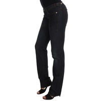 Costume National Women's Dark Blue Cotton Slim Fit Jeans - W26 US