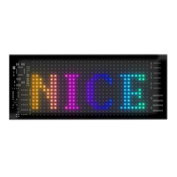 Programmable LED Matrix Panel Flexible Screen IP65 with APP Control 70*173mm