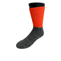 1 Pair Woolen Thermal HI VIS SOCKS Workwear Work Safety High Visibility - Orange - 6-11