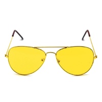 Yellow Aviator Party Glasses – Fun Novelty Accessory Australia Day Green/Gold