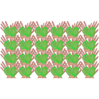 24 Pair Fishnet Gloves Fingerless Wrist Length 70s 80s Costume Party Fluro Green