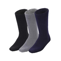 3 Pairs BAMBOO SOCKS Mens Heavy Duty Premium Thick Work Socks Cushion BULK - Assorted Colour Pack - 6-11