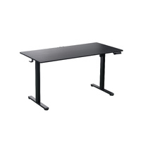 140 x 70cm Electric Standing Desk Height Adjustable Motorised Electric Sit Stand in Black