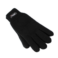 Dents 3M THINSULATE Gloves Snow Ski Knitted Polar Fleece Thermal Plain Winter - Black