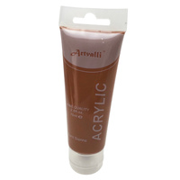 ARTISTS ACRYLIC PAINT Craft 75ml Tube Non Toxic Paints Water Based - Burnt Sienna