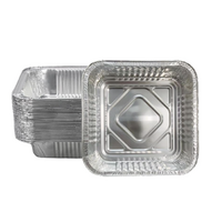 48x Deep Foil Aluminium Disposable Food Container Trays Pans Baking Roast Bulk 33x27x11cm