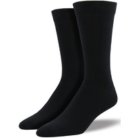 1 Pair Premium Bamboo Loose Top Socks Diabetic Diabetes Circulation Eco Sox - Black - 2-8