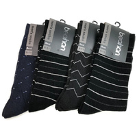 18 Pairs COTTON BUSINESS SOCKS Mens Dress Crew Plain Work Casual  BULK - Black - 6-11