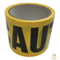 3x CAUTION TAPE Yellow Safety Warning Barricade Industrial Strip Non-Stick 20m