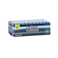 Brillar AA Platinum Alkaline Ultimate Performance Batteries - 50 PCS