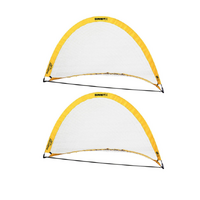 2x Summit Pop Up Teardrop Advance FFA Half Dome Training Football Soccer Goal 2mx1m