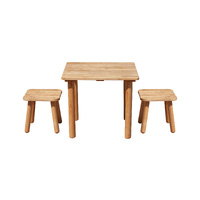 Classic Square table and 2 stools