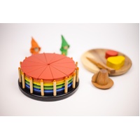Circle Fraction Cake