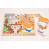 Australian Wildlife puzzle and play set