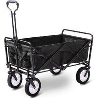 Foldable Collapsible Wagon Cart Garden Beach Outdoor Shopping Trolley Fishing Camping