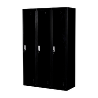 Three-Door Side by Side Office Gym Shed Storage Locker