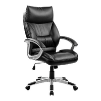 PU Leather Office Chair Executive Padded Black