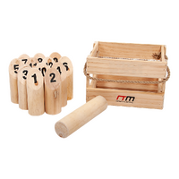 NToss Wooden Set Outdoor Games with Carry Case