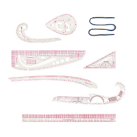 9pc French Curve Ruler Set DIY Sewing Pattern Measuring Tool for Dressmaker