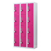 12-Door Locker for Office Gym Shed School Home Storage - 4-Digit Combination Lock