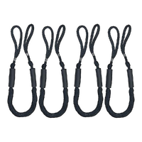 4 Pack Marine Bungee Dock Line Boat Mooring Rope Anchor Cord Stretch