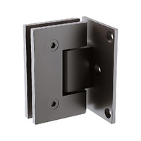 90cm Frameless Swing Bath Screen with Brushed Gunmetal Hardware