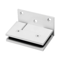 90cm Frameless Swing Bath Screen with White Hardware