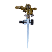 Easy to Install Irrigation Sprinkler 360 Degree Rotating Sprinkler Gun Zinc Alloy Adjustable Rocker Sprinkler