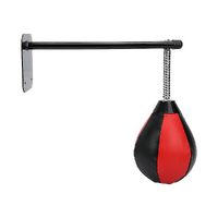 Wall Hanging Boxing Punching Bag Speed Training Stress Relief Kit with Wall Mount Bracket