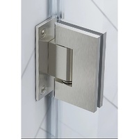 90° Stainless steel Glass Shower Door L-Hinge in Gunmetal