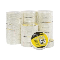 24-Pack Fibreglass Plasterboard Joint Tapes – 50mm x 90m Self-Adhesive Drywall Mesh Rolls