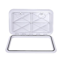606 x 353mm White Boat Access Hatch – Marine Deck Inspection Lid for Boat, Yacht & RV Use