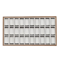 30-Grid Watch & Jewellery Tray Organiser Display Case Holder – Velvet Drawer Insert
