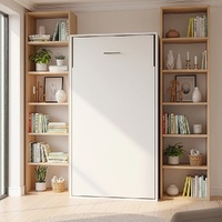 Single DIY Wall Bed Hardware Kit with Black handle – Frame & Mechanism for Custom Build