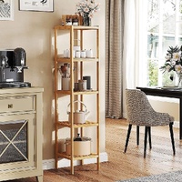 5 Tier Bookshelf Storage Bookcase Shelving Unit for Home Office