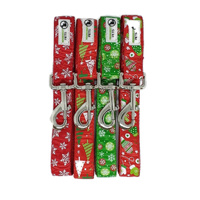 Christmas Dog Leashes 1.2m - Moondidley Pets Red Xmas Tree