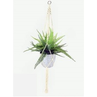 Artificial Hanging Fern Plant in Pot 95cm