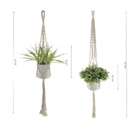 Set 2 Artificial Hanging Plant Assort 94cm