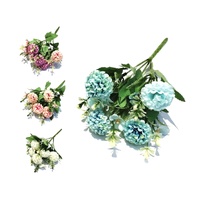 bulk 36 Artificial Chrysanthemun Bunch Assort 31cm