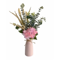 Artificial Floral Arrangement In Ceramic Vase 10x58cm