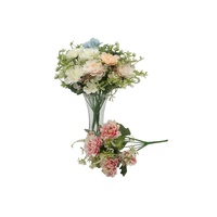 bulk 24 Artificail Ranunculus 7 Branches 4 Assorted 10x31cm