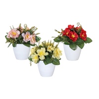 Set 3 Artificial Mini Rose Pot 10x16cm